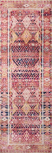 Loloi Layla Magenta/Multi 2'-3" x 3'-9" Accent Rug - color: Magenta / Multi, size: 2'3" x 3'9" (Rectangular)