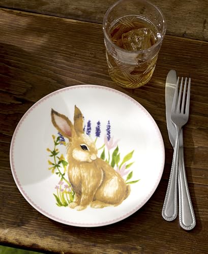 Lenox Bunny 4-Piece Easter Accent Plates, Appetizer Plate Set for 4 - style: Accent Plates