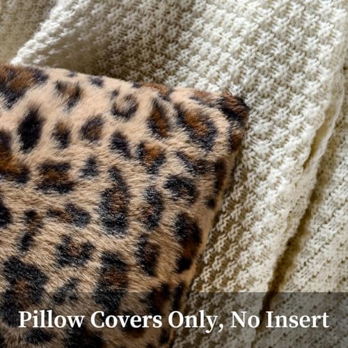 GALMAXS7 Cheetah Pillow Covers Leopard Throw Pillow Covers Set of 2, 16x16 - color: Cheetah, size: 16" x 16" (Pack of 2)