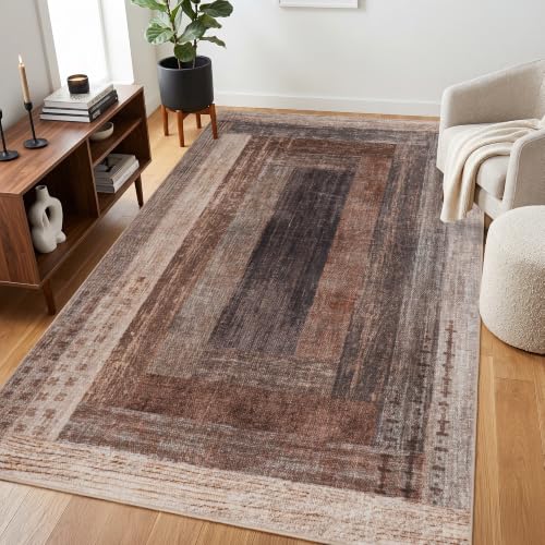 Neutral Geometric Beige 8x10 ft Large Rug for Living Room Bedroom - color: Beige, size: 8' x 10' (Rectangular)