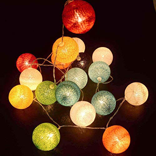 Gardeningwill 3M/10Ft 30 Mixed Color Ball LED Xmas Wedding Battery Operated String Fairy Light - color: Mixed Color