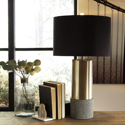 Signature Design by Ashley Jacek Contemporary Table Lamp Set of 2 - color: Gold