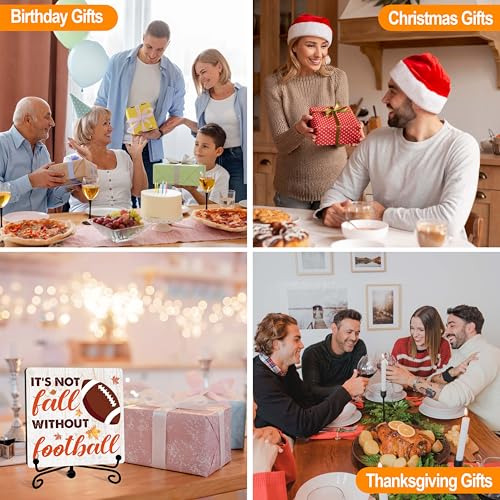 DETIHO Fall Decorations for Home, Thanksgiving Gift Centerpieces for Tables - style: FOOTBALL SEASON