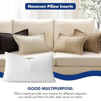 MIULEE Pillow Insert 16x26 Inch Decorative Rectangle Throw Pillow Inserts - size: 16x26 Inch