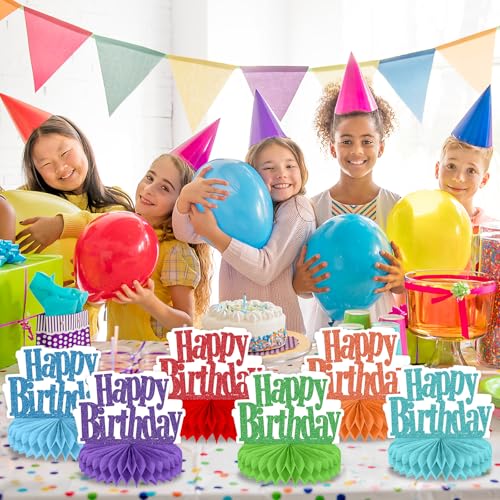 12Pcs Happy Birthday Centerpieces Table Decorations