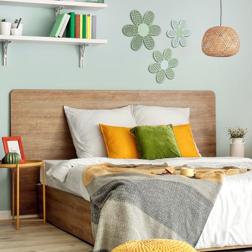 Maitys 3 Pcs Boho Daisy Flower Wall Decor Nursery Art, Gradient Sage Green - color: Gradient Sage Green