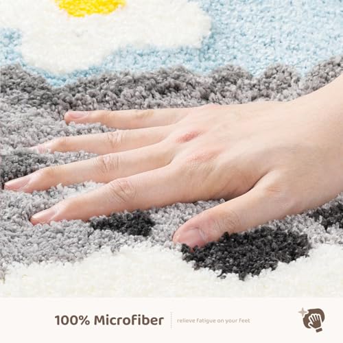 Molesun Schnauzer Bath Mat 16x24, Soft Absorbent Microfiber Bath Rugs - color: Schnauzer, size: 16" x 24"