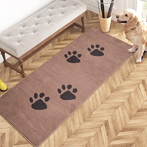 PURRUGS Hallway Runner Rug, 24" x 59", Light Brown - color: Light Brown, size: 24" X 59"