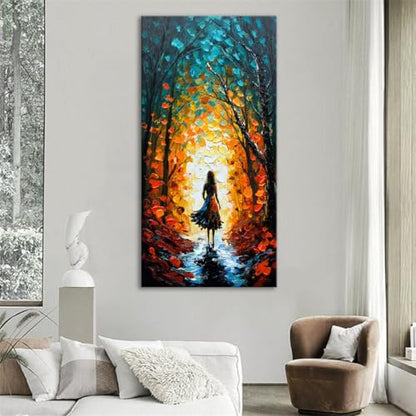 Alenoss Hand Painted Modern Oil Paintings on Canvas Wall Art - color: AL-B104