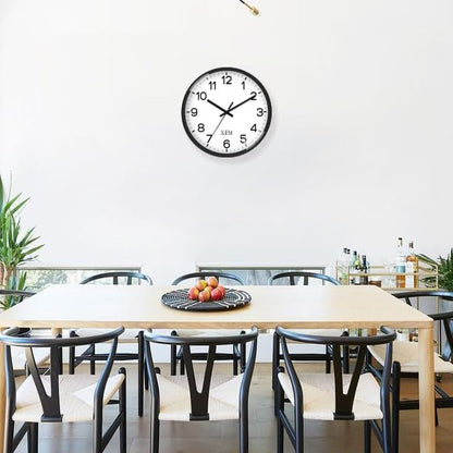 XFM 8 Inch Modern Small Wall Clocks Battery Operated - color: Black, size: 8 Inch-1pcs