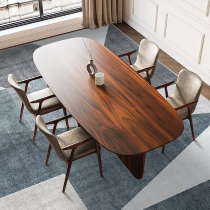 6x9 Washable Area Rug for Living Room - Non-Slip Geometric Rugs Blue Grey - color: Blue/Grey, size: 6' x 9' (Rectangular)