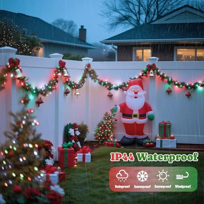 JMEXSUSS 200 LED Red White Green Fairy Lights Plug in - color: Red White Green, size: 66FT 200LED