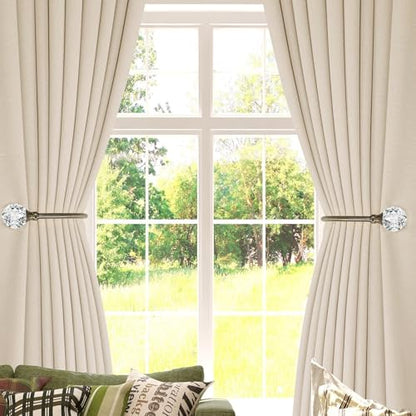 Groleca U Shaped Metal Curtain Holdbacks, Curtain Tiebacks, Antique Brass - color: Antique Brass