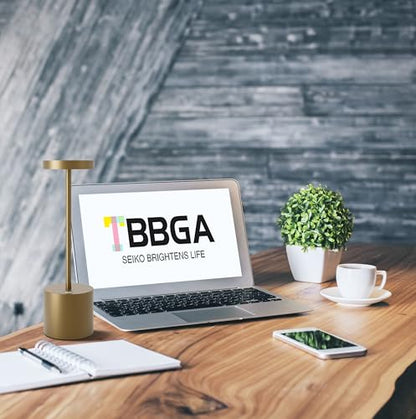TBBGA LED Cordless Table Lamps Set of 2, 5000mAh Rechargeable Table Light - color: Titanium2