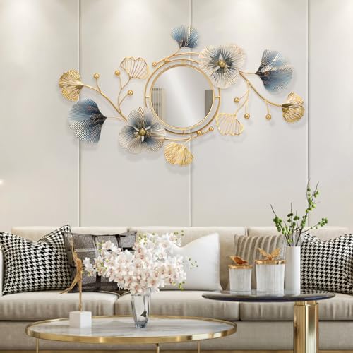 Lucky Monet Wall Art Decor Large Metal Wall Art Modern Geometric Circular Decor Wall Sculptures Wall Hanging Decoration for Living Room Dinning Room Bedroom Entryway Kitchen (Style 3) - color: Style 3