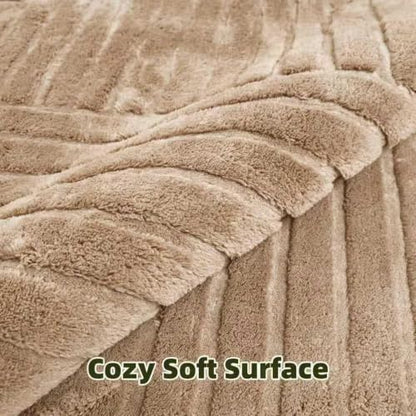 Washable Brown Solid 6x9 Area Rugs for Living Room, Bedroom - color: Light Brown, size: 6' x 9' (Rectangular)