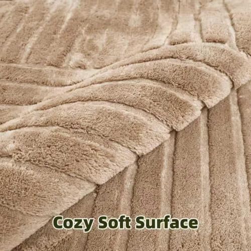 Brown Solid Area Rug 10x14, Washable Non Slip Rugs for Living Room - color: Light Brown, size: 10' x 14' (Rectangular)