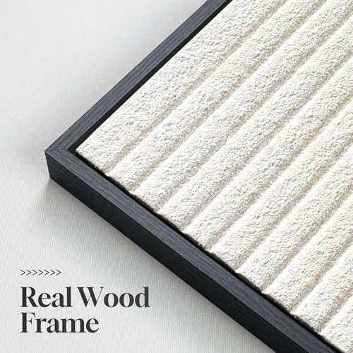 Large 3D Textured Modern White Abstract Wall Art for Living Room, 3 Piece - color: White --B, size: 24"w X 36"h X 3pcs
