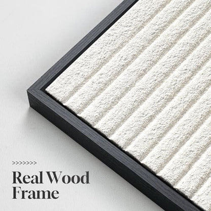 Large 3D Textured Modern White Abstract Wall Art for Living Room, 3 Piece - color: White --B, size: 24"w X 36"h X 3pcs