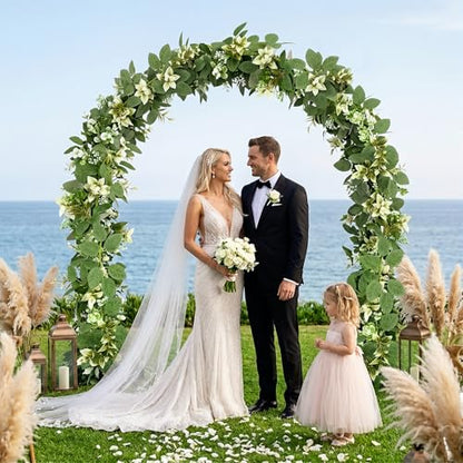 6FT Artificial Eucalyptus Garland with Flowers Faux Greenery Floral Garland - color: Eucalyptus Leaves