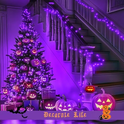 JMEXSUSS 200 LED Purple Fairy Lights Plug in - color: Purple, size: 66FT 200LED