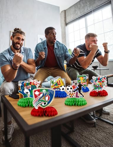 Soccer Table Decorations, 9PCS Soccer Centerpieces for Table - style: Soccer