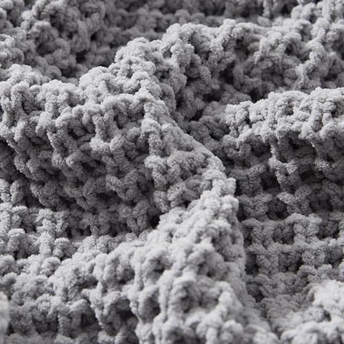 WESHIONGOO Throw Blanket for Couch Grey, 50"*60" - color: Grey