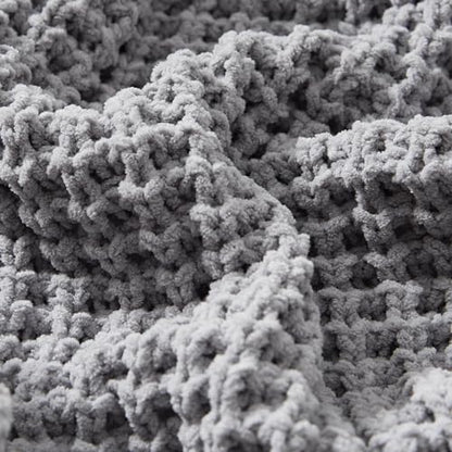 WESHIONGOO Throw Blanket for Couch Grey, 50"*60" - color: Grey