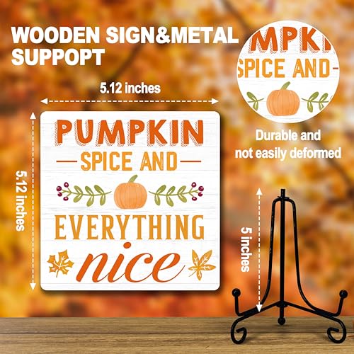 DETIHO Fall Decorations for Home, Thanksgiving Gift Centerpieces for Tables - style: PUMPKIN SPICE EVERYTHING NICE