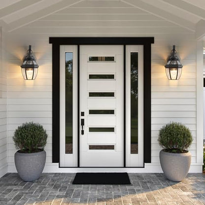 Solid Brass Outdoor Wall Light Fixtures, 12.6", 1-Pack - color: Black - 1 Pack, size: 12.6 inch
