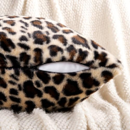GALMAXS7 Cheetah Pillow Covers Leopard Throw Pillow Covers Set of 2, 20x20 - color: Leopard, size: 20" x 20" (Pack of 2)