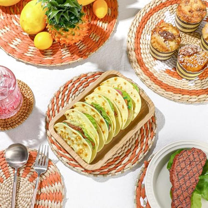 Tatuo 11 Pcs Boho Wall Basket Decor Woven Wall Hanging Art, Delicate - style: Delicate