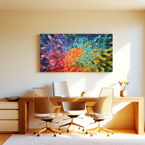 Abstract Art Wall Decor Modern Wall Art Pictures For Bedroom Colorful Artwork For Walls Canvas Wall Art Prints Canvas Wall Art Decor For Living Room Home Office Aesthetic Wall Decorations 20" X 40" - color: QLS-04B, size: 40"L x 20"W