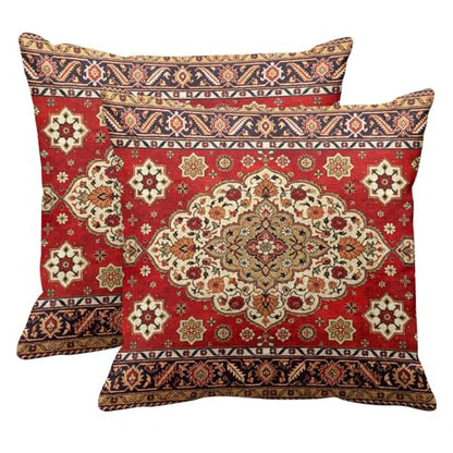 Britimes Throw Pillow Covers Set of 2, 18 x 18 Inch, Aztec Kilim - color: Ethnic Tribal 30, size: 18" x 18" (Pack of 2)