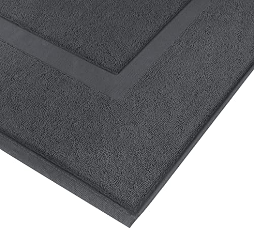 Utopia Towels Cotton Bath Mat, 21x34 in, 2 Pack, Grey - color: Grey, size: 2 Bath Mats