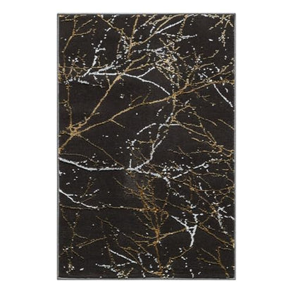 LUXE WEAVERS Modern Abstract Non-Shedding Area Rug Black 2x3 - color: Black, size: 2' x 3' (Rectangular)
