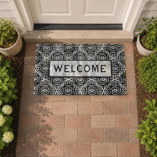 Stupell Industries Urban Farmhouse Welcome, 30 x 18 - color: Welcome Lettering Doormat