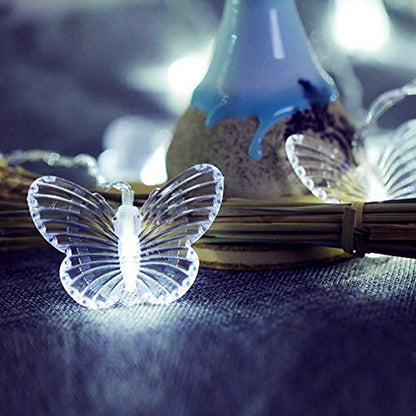 Butterfly Curtain Lights, 13ft 96 LED USB Window Fairy Lights 16 Butterflies 8 Modes Firefly Twinkle Timer String Lights with Remote for Room Bedroom Wall Ceiling Party Wedding Christmas - color: Cool White, size: 13ft