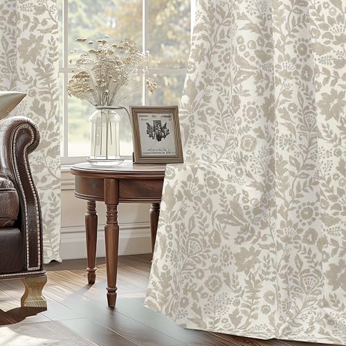 DriftAway Julia 100% Blackout Curtains Grommet 2 Panels, W52xL84, Beige - color: Linen Camel Beige, size: 52"W x 84"L (Pack of 2)