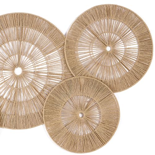 SOONOW Boho Wall Baskets Decor, 6 Pack (20", 17", 15", 13", 11", 9") - size: Extra Large