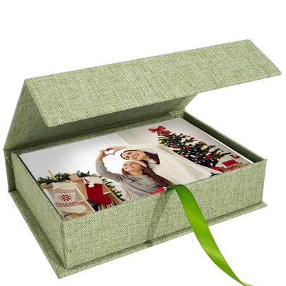 Photo Storage Box 5x7, Keepsake Box - Grassgreen - color: Grassgreen, size: 5"x7"