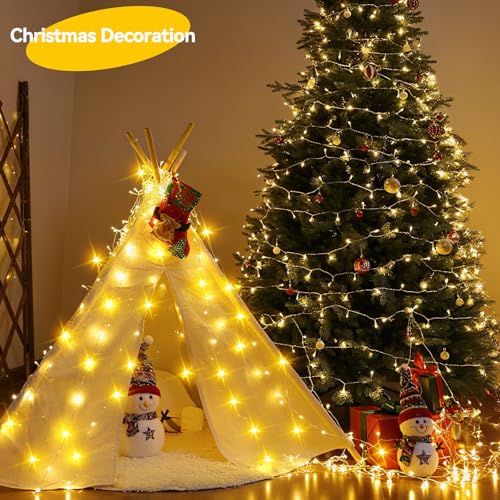 LitHome 6 Pack Warm White Fairy Lights Battery Operated, Each 20 FT 60 LED - color: Warm White, size: 6 Pack