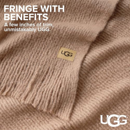 UGG Margot Knit Throw Blanket, Home Decor, 50" x 70", Brown (Sandalwood) - color: Brown