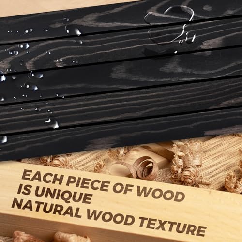 36x6.8x1.6in Slanted Solid Wood Floating Wall Shelves 2-Pack Black - color: Black, size: 36"-Set of 2