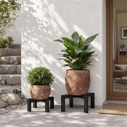 pickpiff Plant Stand Indoor Outdoor Flower Holder Metal 150lbs 2-Pack - size: 2 Pack