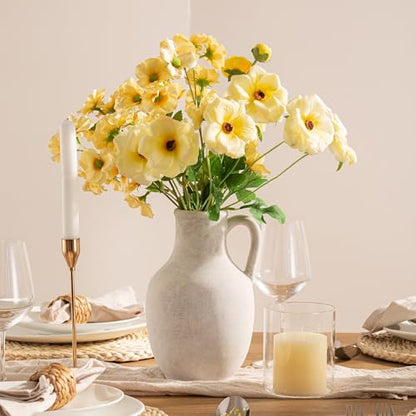 Vanselia Ceramic Flower Vase Home Table Decor Living Room Farmhouse 10 in - color: 10" Rustic