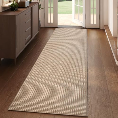 YDKGL 2x6 ft Low Pile Kitchen Runner Mat, Non Slip Washable, Brown - color: A- Brown, size: 2' x 6'