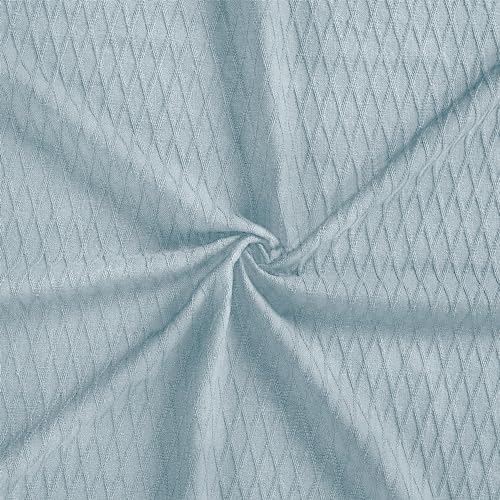 Superior Cotton Blanket, Lightweight, Breathable Bedding, Throw, Aqua - color: Aqua, size: Throw