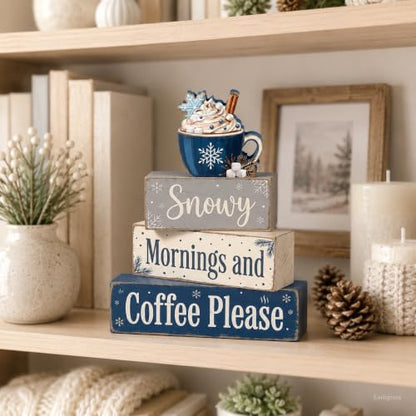 Christmas Decorations Indoor, Christmas Snowflake Coffee Home Decor - style: Snowflake Coffee
