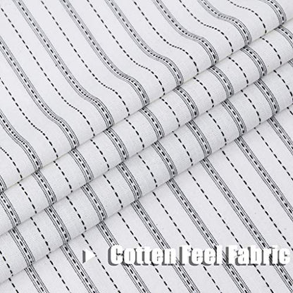 SXZJTEX Black White Striped Valance Curtain Kitchen Bathroom 54W x 15L - color: Black, size: 54"W x 15"L (Pack of 1)
